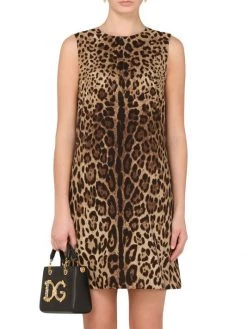DOLCE&GABBANA Sleeveless Leopard Print Minidress -Deals DOLCE&GABBANA Store unnamed file 1818