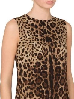 DOLCE&GABBANA Sleeveless Leopard Print Minidress -Deals DOLCE&GABBANA Store unnamed file 1819