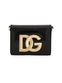 DOLCE&GABBANA DG Leather Card Case-On-Chain
