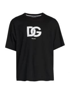 DOLCE&GABBANA Logo Cotton T-Shirt For Men Red