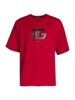 DOLCE&GABBANA Logo Cotton T-Shirt For Men Red -Deals DOLCE&GABBANA Store unnamed file 1838