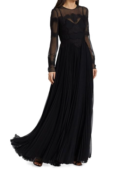 DOLCE&GABBANA Semi-Sheer Lace-Embellished Gown 4 DOLCE&GABBANA Semi-Sheer Lace-Embellished Gown - Image 2
