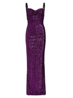 DOLCE&GABBANA Sleeveless Sequin-Embellished Gown