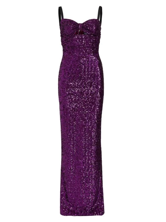 DOLCE&GABBANA Sleeveless Sequin-Embellished Gown 3 DOLCE&GABBANA Sleeveless Sequin-Embellished Gown