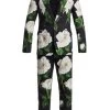 DOLCE&GABBANA 2-Piece Floral Print Cotton Suit For Men