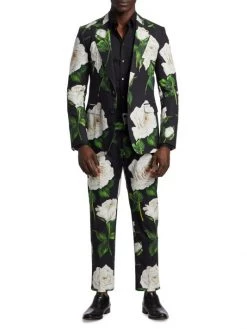 DOLCE&GABBANA 2-Piece Floral Print Cotton Suit For Men -Deals DOLCE&GABBANA Store unnamed file 1866