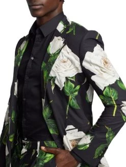 DOLCE&GABBANA 2-Piece Floral Print Cotton Suit For Men -Deals DOLCE&GABBANA Store unnamed file 1869