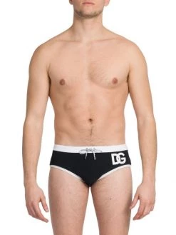 DOLCE&GABBANA Logo Swim Briefs For Men -Deals DOLCE&GABBANA Store unnamed file 1885