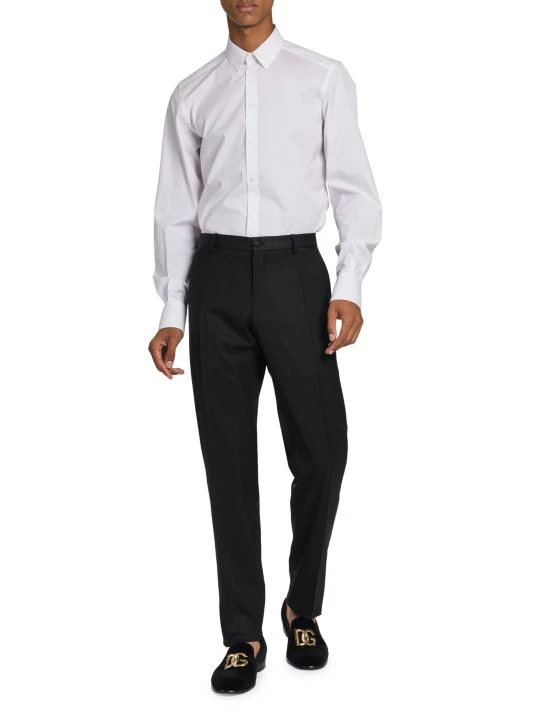 DOLCE&GABBANA Single-Pleat Stretch Wool Pants For Men 4 DOLCE&GABBANA Single-Pleat Stretch Wool Pants For Men - Image 2