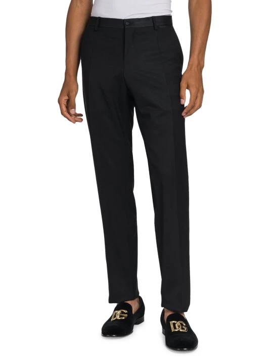 DOLCE&GABBANA Single-Pleat Stretch Wool Pants For Men 5 DOLCE&GABBANA Single-Pleat Stretch Wool Pants For Men - Image 3