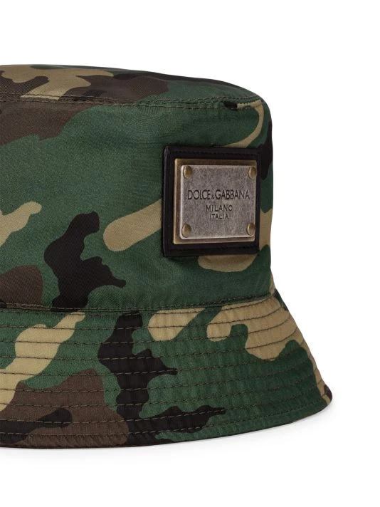 DOLCE&GABBANA Camouflage Logo Bucket Hat For Men 5 DOLCE&GABBANA Camouflage Logo Bucket Hat For Men - Image 3