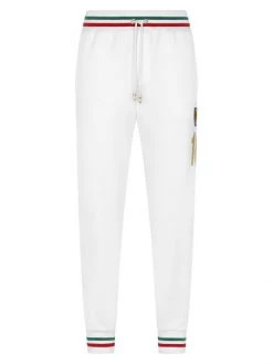 DOLCE&GABBANA Stripe-Trim Cotton Joggers For Men