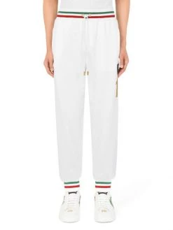 DOLCE&GABBANA Stripe-Trim Cotton Joggers For Men -Deals DOLCE&GABBANA Store unnamed file 1944