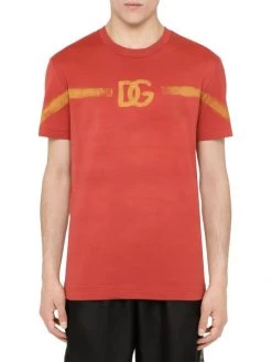DOLCE&GABBANA Painted Logo T-Shirt For Men -Deals DOLCE&GABBANA Store unnamed file 1949