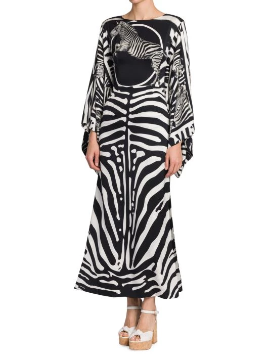 DOLCE&GABBANA Zebra Charmeuse Zebra-Print Maxi Dress 6 DOLCE&GABBANA Zebra Charmeuse Zebra-Print Maxi Dress - Image 4