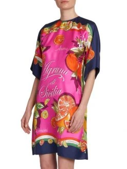 DOLCE&GABBANA Capri Painterly Colorblocked Silk Minidress -Deals DOLCE&GABBANA Store unnamed file 1986