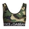 DOLCE&GABBANA Camouflage Logo Sports Bra