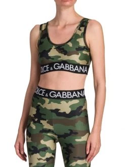 DOLCE&GABBANA Camouflage Logo Sports Bra -Deals DOLCE&GABBANA Store unnamed file 2011