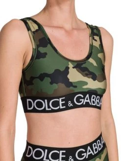 DOLCE&GABBANA Camouflage Logo Sports Bra -Deals DOLCE&GABBANA Store unnamed file 2013