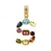 DOLCE&GABBANA Rainbow Alphabet 18K Yellow Gold & Multi Gemstone Initial S Charm