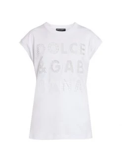 DOLCE&GABBANA Openwork Logo T-Shirt