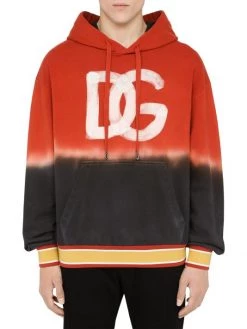 DOLCE&GABBANA Tie-Dye Jersey Logo Hoodie For Men -Deals DOLCE&GABBANA Store unnamed file 2032