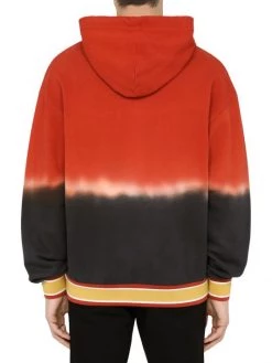 DOLCE&GABBANA Tie-Dye Jersey Logo Hoodie For Men -Deals DOLCE&GABBANA Store unnamed file 2033