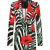 DOLCE&GABBANA Zebra & Floral-Print Blazer