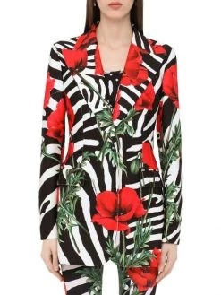 DOLCE&GABBANA Zebra & Floral-Print Blazer 10 DOLCE&GABBANA Zebra & Floral-Print Blazer -Deals DOLCE&GABBANA Store unnamed file 2040