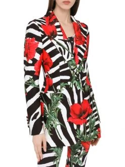 DOLCE&GABBANA Zebra & Floral-Print Blazer 11 DOLCE&GABBANA Zebra & Floral-Print Blazer -Deals DOLCE&GABBANA Store unnamed file 2041