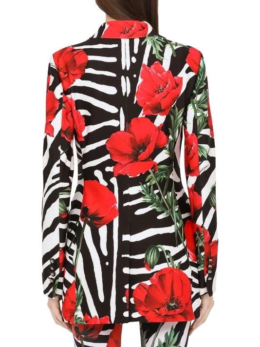 DOLCE&GABBANA Zebra & Floral-Print Blazer 7 DOLCE&GABBANA Zebra & Floral-Print Blazer - Image 5