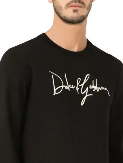 DOLCE&GABBANA Embroidered Logo Sweater For Men -Deals DOLCE&GABBANA Store unnamed file 2048