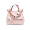 DOLCE&GABBANA Small Sicily Scarf Leather Satchel Rosa Carne -Deals DOLCE&GABBANA Store unnamed file 2062