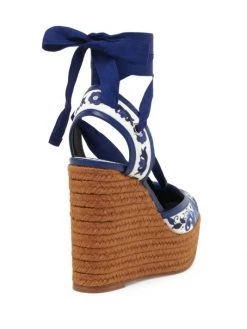 DOLCE&GABBANA Lola Printed Brocade Espadrille Ankle-Wrap Wedges 10 DOLCE&GABBANA Lola Printed Brocade Espadrille Ankle-Wrap Wedges -Deals DOLCE&GABBANA Store unnamed file 2074