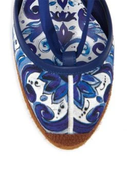 DOLCE&GABBANA Lola Printed Brocade Espadrille Ankle-Wrap Wedges 11 DOLCE&GABBANA Lola Printed Brocade Espadrille Ankle-Wrap Wedges -Deals DOLCE&GABBANA Store unnamed file 2075