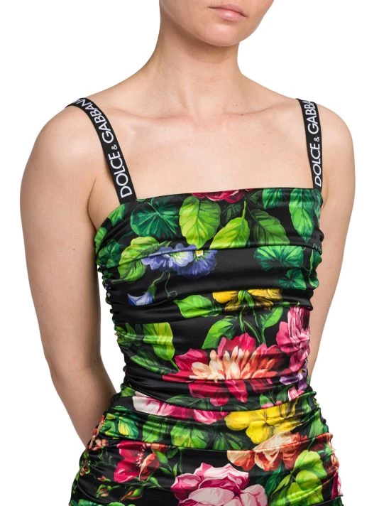 DOLCE&GABBANA Floral Satin Mini Dress 8 DOLCE&GABBANA Floral Satin Mini Dress - Image 6