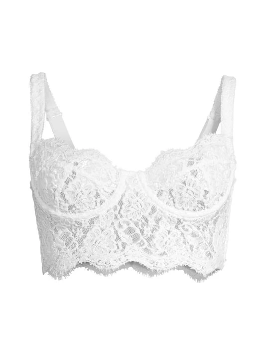 DOLCE&GABBANA Floral Lace Longline Bra 3 DOLCE&GABBANA Floral Lace Longline Bra