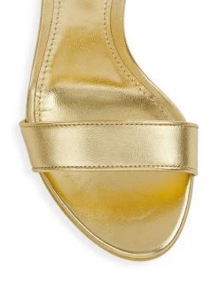 DOLCE&GABBANA Sculpted-Heel Metallic Leather Sandals -Deals DOLCE&GABBANA Store unnamed file 21