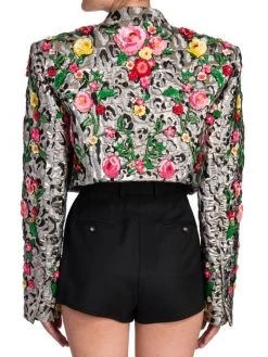 DOLCE&GABBANA Sequined Jacquard Crop Jacket 12 DOLCE&GABBANA Sequined Jacquard Crop Jacket -Deals DOLCE&GABBANA Store unnamed file 2110