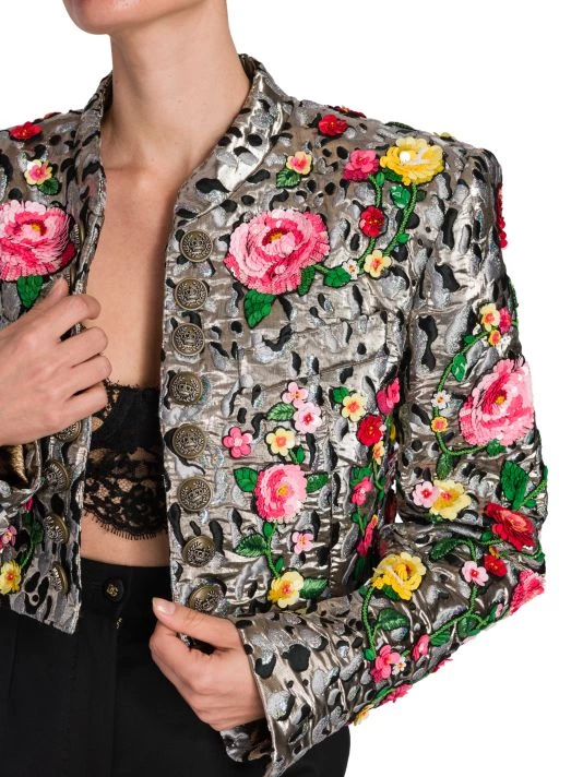 DOLCE&GABBANA Sequined Jacquard Crop Jacket 8 DOLCE&GABBANA Sequined Jacquard Crop Jacket - Image 6