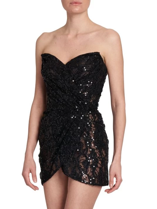 DOLCE&GABBANA Zebra Strapless Sequin-Embroidered Minidress 6 DOLCE&GABBANA Zebra Strapless Sequin-Embroidered Minidress - Image 4