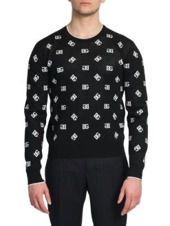 DOLCE&GABBANA Long-Sleeve DG Dot Sweater For Men -Deals DOLCE&GABBANA Store unnamed file 2149