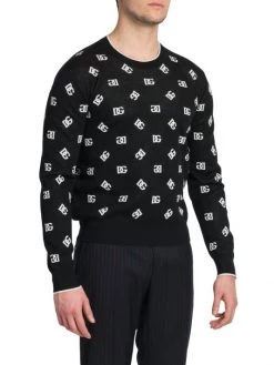 DOLCE&GABBANA Long-Sleeve DG Dot Sweater For Men -Deals DOLCE&GABBANA Store unnamed file 2150