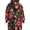 DOLCE&GABBANA Long Quilted Hooded Floral Jacket