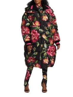 DOLCE&GABBANA Long Quilted Hooded Floral Jacket -Deals DOLCE&GABBANA Store unnamed file 2159