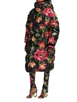 DOLCE&GABBANA Long Quilted Hooded Floral Jacket -Deals DOLCE&GABBANA Store unnamed file 2160
