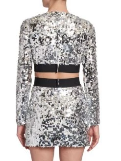 DOLCE&GABBANA Zebra Cropped Sequin-Embroidered Top -Deals DOLCE&GABBANA Store unnamed file 2182