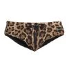 DOLCE&GABBANA Leopard Print Swim Bottoms For Men
