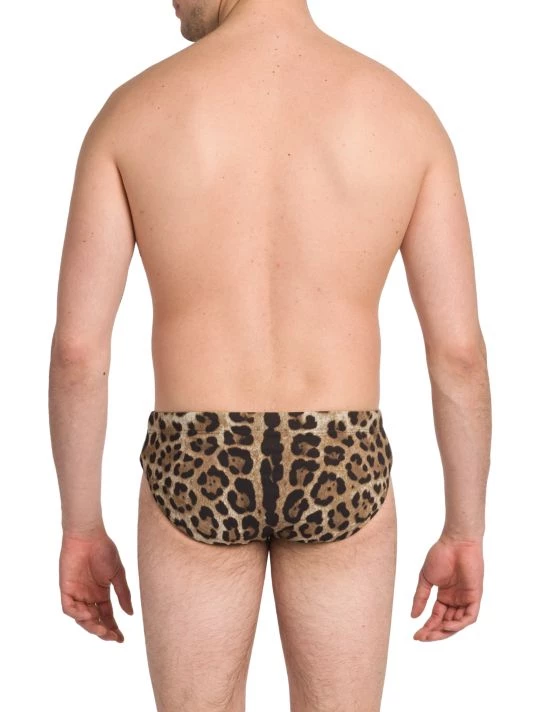 DOLCE&GABBANA Leopard Print Swim Bottoms For Men 7 DOLCE&GABBANA Leopard Print Swim Bottoms For Men - Image 5