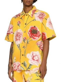 DOLCE&GABBANA Logo Plaque Floral Denim Shirt For Men 9 DOLCE&GABBANA Logo Plaque Floral Denim Shirt For Men -Deals DOLCE&GABBANA Store unnamed file 2228